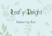 Leafy Delight Font Poster 1