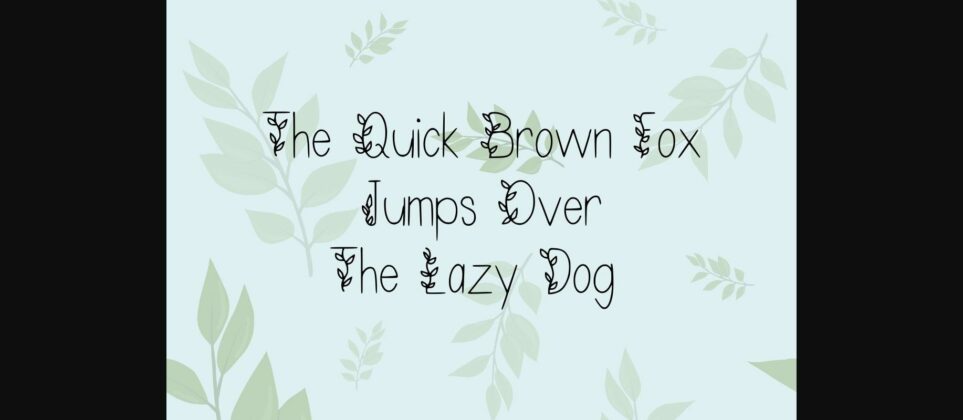 Leafy Delight Font Poster 4