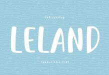 Leland Font Poster 1