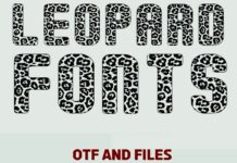 Leopard Font Poster 1