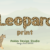 Leopard Print Font