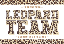 Leopard Team Font Leopard Team Font Poster 1