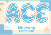 Light Blue Font Poster 1