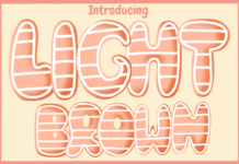 Light Brown Font Poster 1