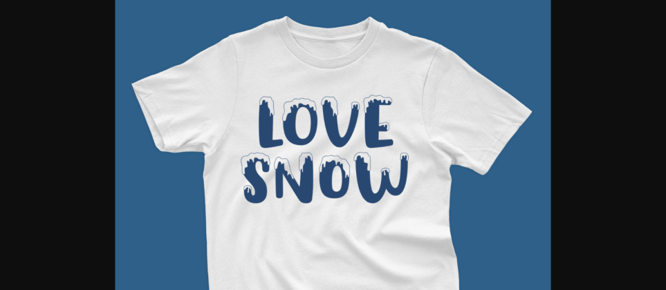 Likes Snow Font Poster 6