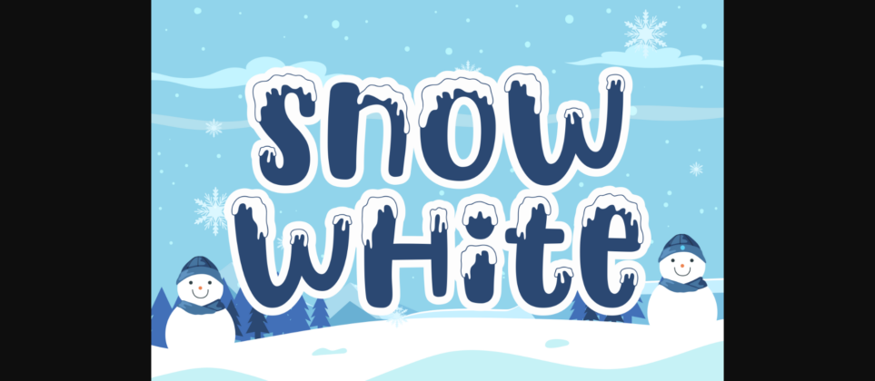 Likes Snow Font Poster 8