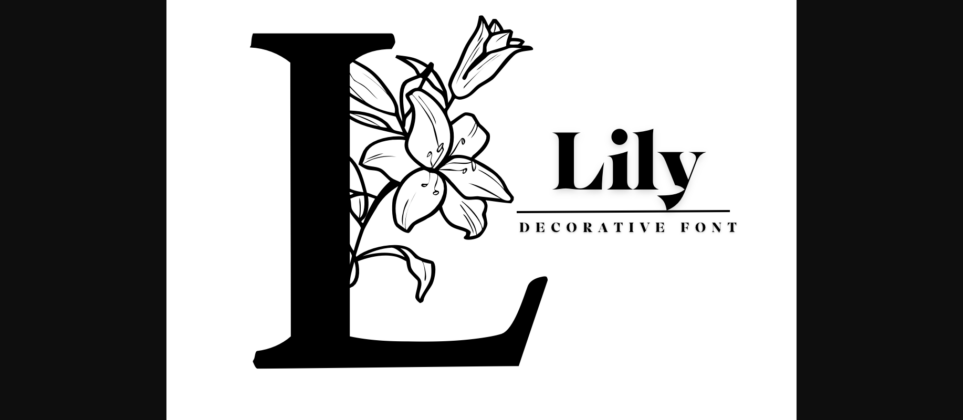 Lily Font Poster 3