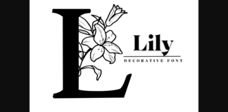 Lily Font Poster 1