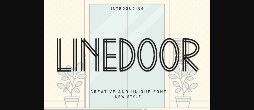 Linedoor Font Poster 3