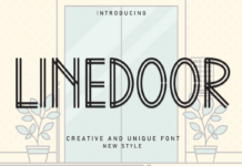 Linedoor Font Poster 1