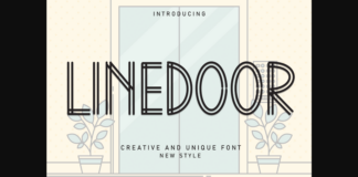 Linedoor Font Poster 1