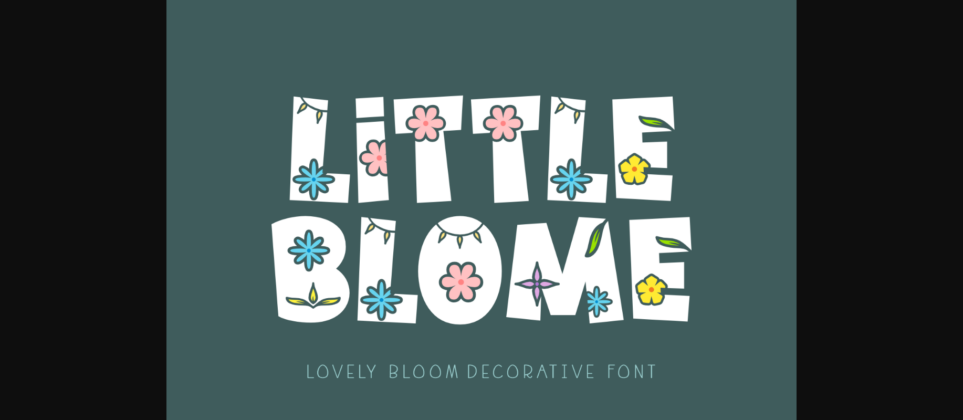 Little Blome Font Poster 3