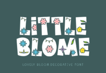 Little Blome Font Poster 1