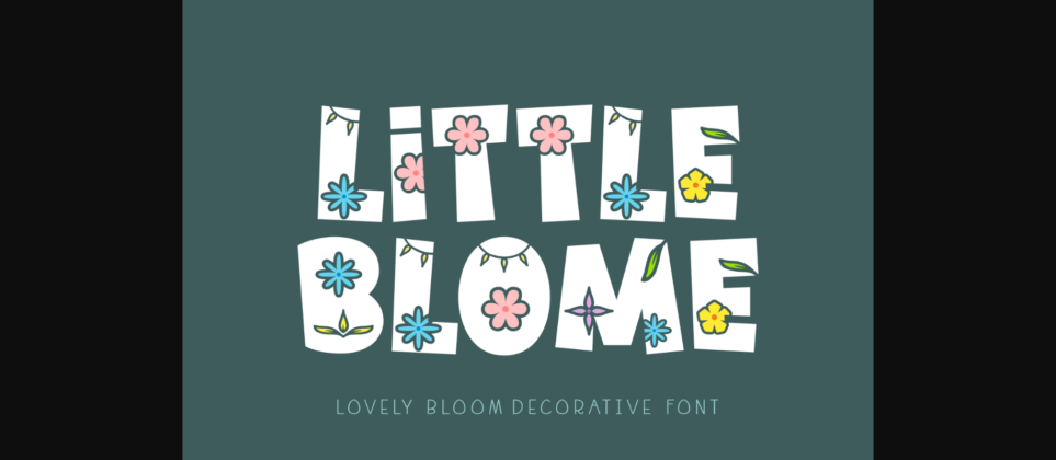 Little Blome Font Poster 1