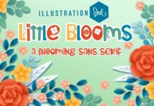 Little Blooms Font Poster 1