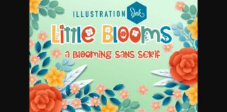Little Blooms Font Poster 1