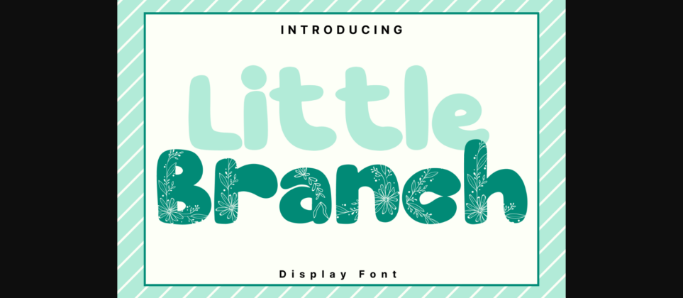 Little Branch Font Poster 3