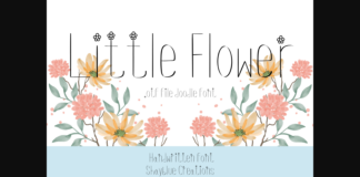 Little Flower Font Poster 1