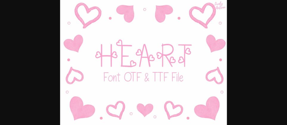 Little Heart Font Poster 1