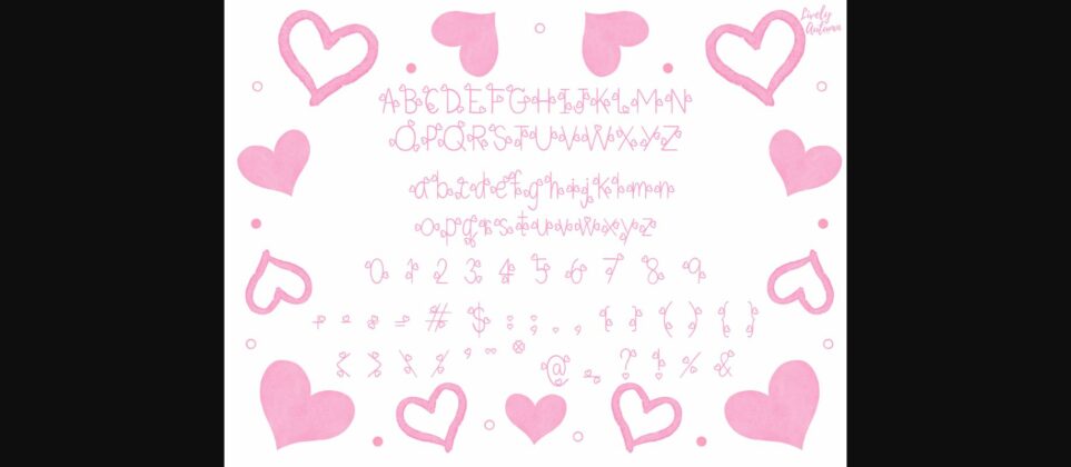 Little Heart Font Poster 4