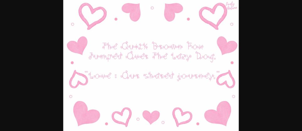 Little Heart Font Poster 5