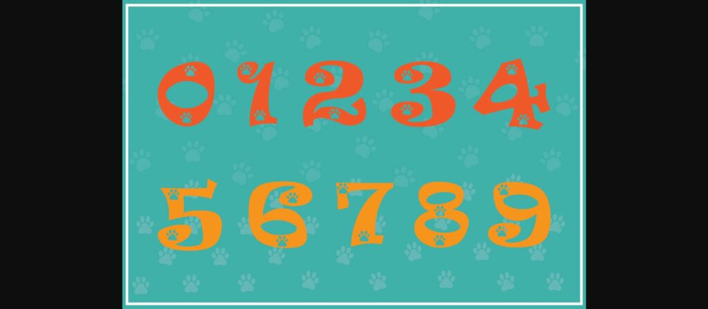 Little Paws Font Poster 5