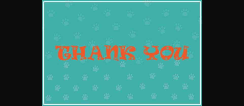Little Paws Font Poster 6
