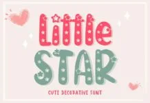 Little Star Font Little Star Font Poster 1
