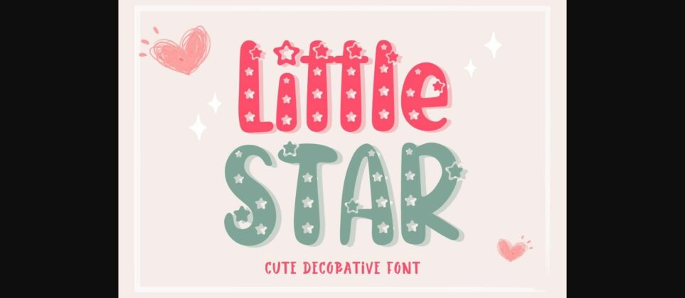 Little Star Font Poster 1