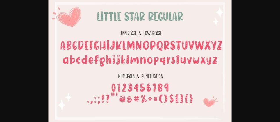 Little Star Font Poster 9