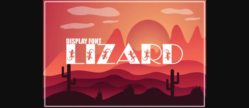Lizard Font Poster 3