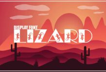 Lizard Font Poster 1