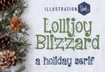 Lollijoy Blizzard Font Poster 1