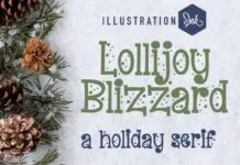 Lollijoy Blizzard Font Lollijoy Blizzard Font Poster 1