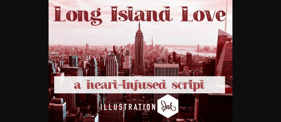 Long Island Love Font Poster 3