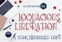 Loquacious Liberation Font Loquacious Liberation Font Poster 1