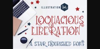 Loquacious Liberation Font Poster 1