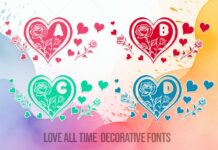 Love All Time Font Poster 1