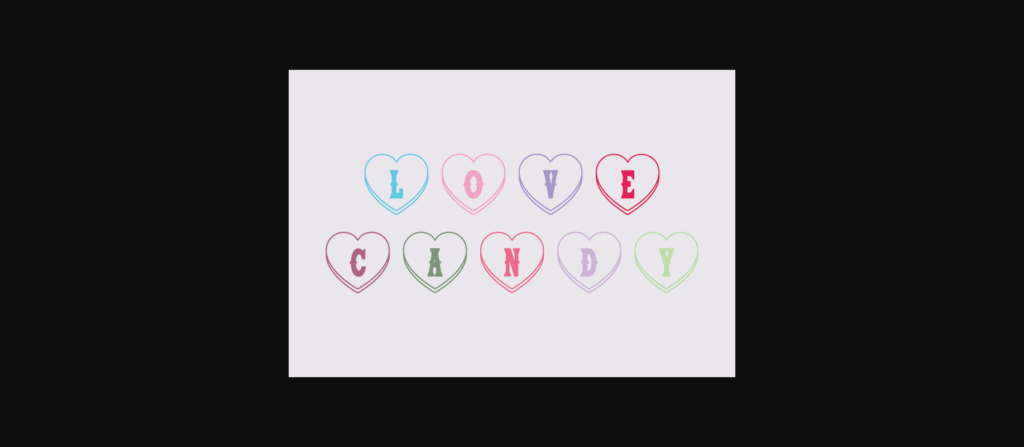 Love Candy Font Poster 3