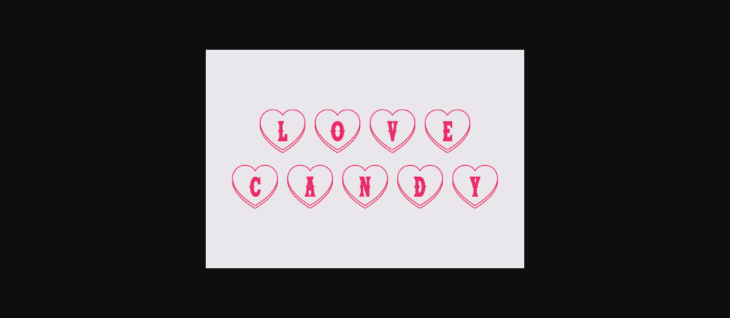 Love Candy Font Poster 4