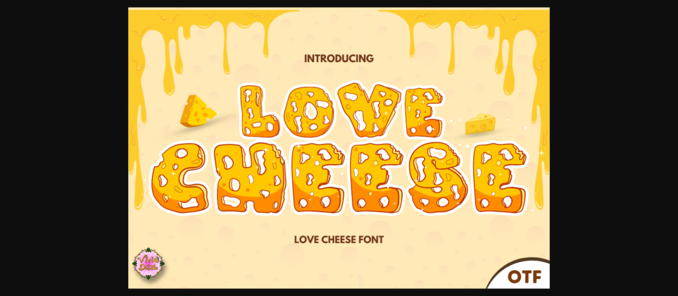 Love Cheese Font Poster 3