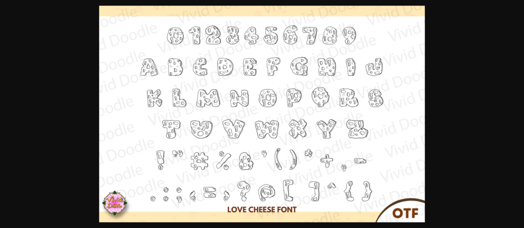Love Cheese Font Poster 4