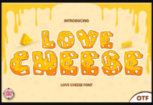 Love Cheese Font Poster 1