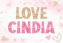 Love Cindia Font Poster 1