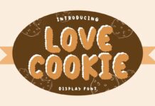 Love Cookie Font Poster 1