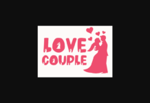 Love Couple Font Poster 1
