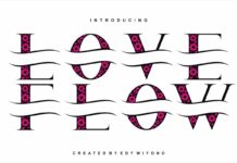 Love Flow Font Poster 1