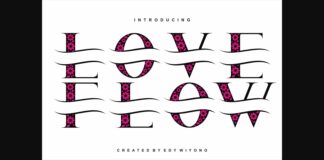 Love Flow Font Poster 1