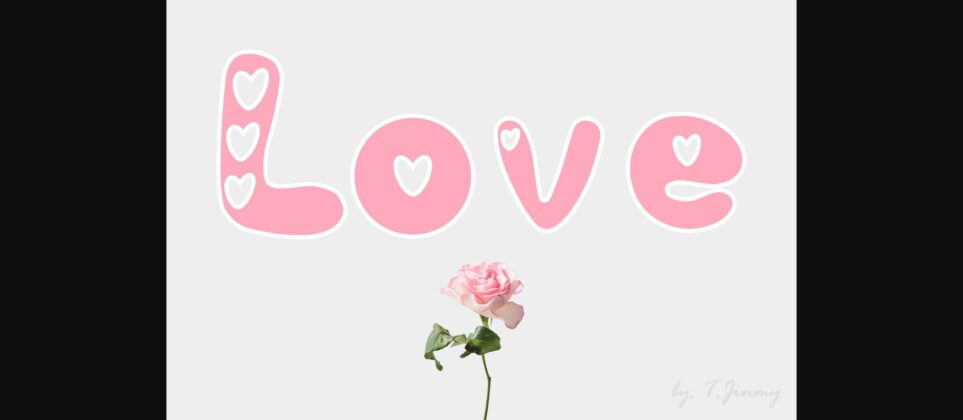 Love Font Poster 3