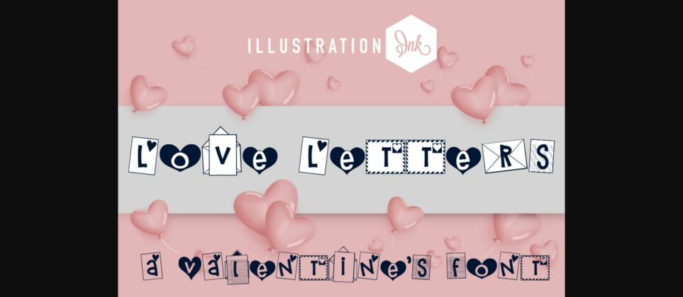 Love Letters Font Poster 3